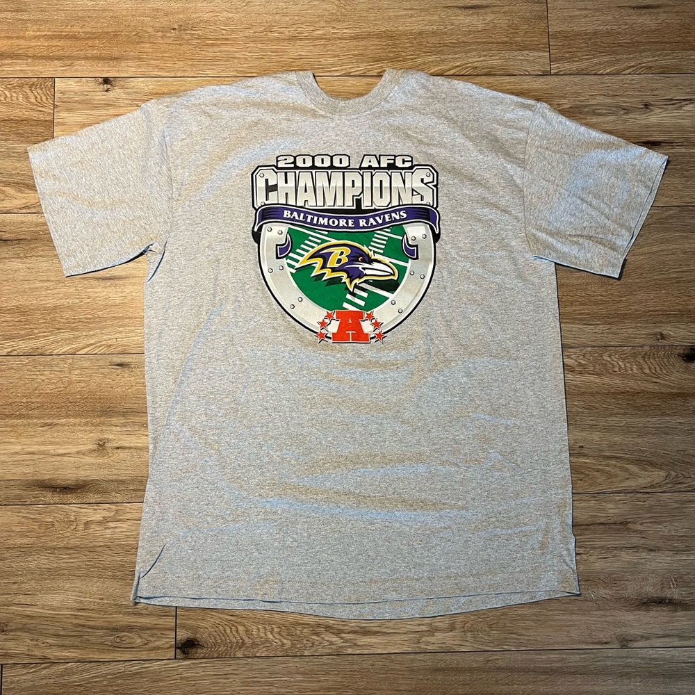 Baltimore Ravens 2000 AFC Champions Majestic Tee Men's XXL